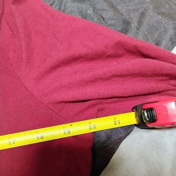 No Boundaries Maroon Long Sleeve Tee - Picture 7 of 8